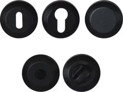 Jeu de rosaces rondes : Ø 50 mm noires – EUROWALE