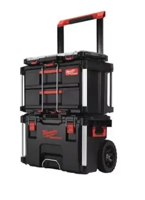 Ensemble Trolley + coffret 2 tiroirs + organiseur PACKOUT Milwaukee