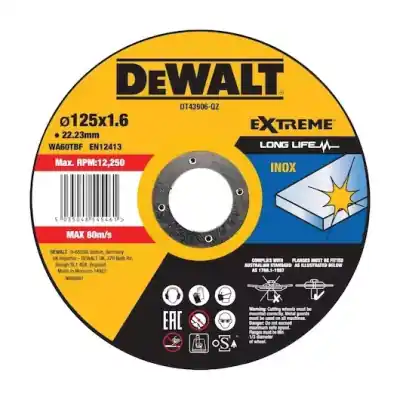 Lot de 25 disques à tronçonner inox Dewalt