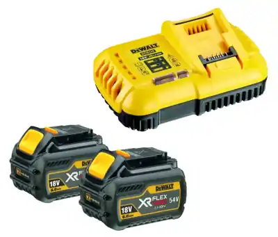 Pack 2 batteries XR FLEXVOLT 18V 54V et chargeur rapide | DEWALT
