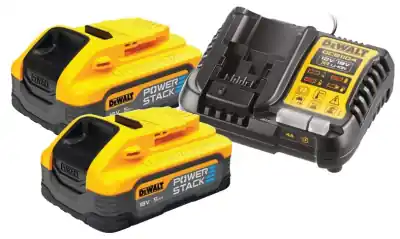 Pack 2 batteries XR POWERSTACK 18V 5Ah et chargeur | DEWALT