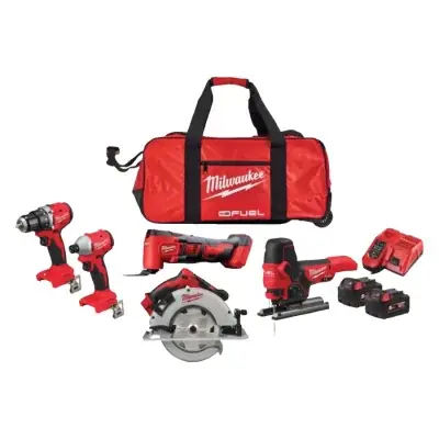 Pack 5 outils M18 Brushless et FUEL FPP5FR-502B | MILWAUKEE